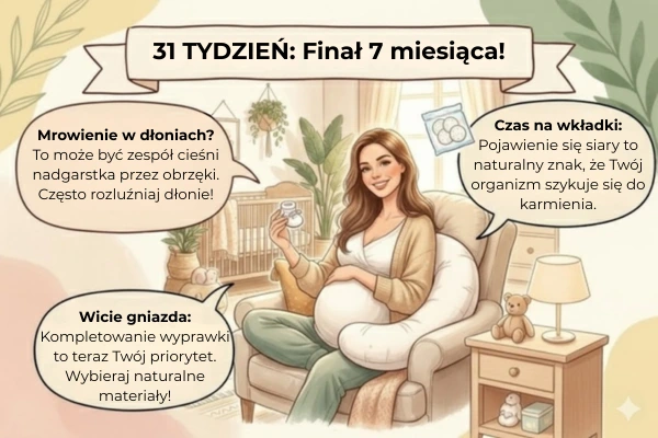 31  Objawy ciąży i Twoje samopoczucie w ostatnim trymestrze ciąży